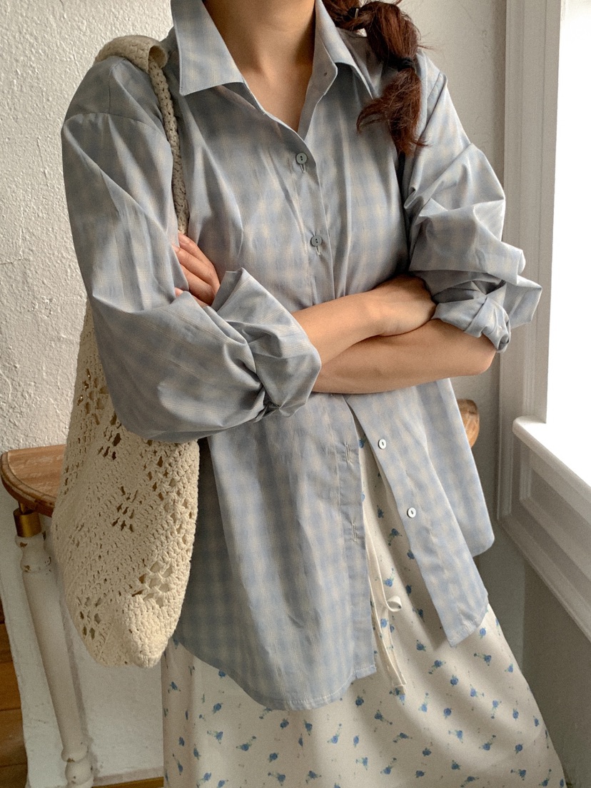 LETAILOR韓國直郵女裝新款時尚26春夏人氣休閑襯衫蕾絲衫LETAILOR襯衫/蕾絲衫