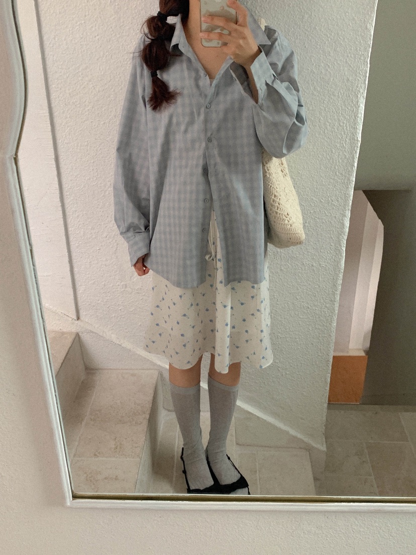 LETAILOR韓國直郵女裝新款時尚26春夏人氣休閑襯衫蕾絲衫LETAILOR襯衫/蕾絲衫