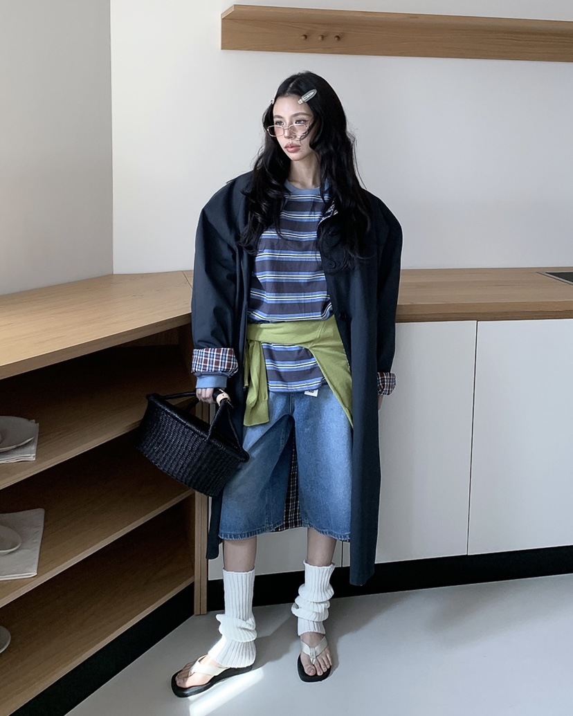 LIVE AID-P韓國直郵實拍女士新品推薦休閑時尚人氣長袖T恤LIVE AID-P長袖T恤