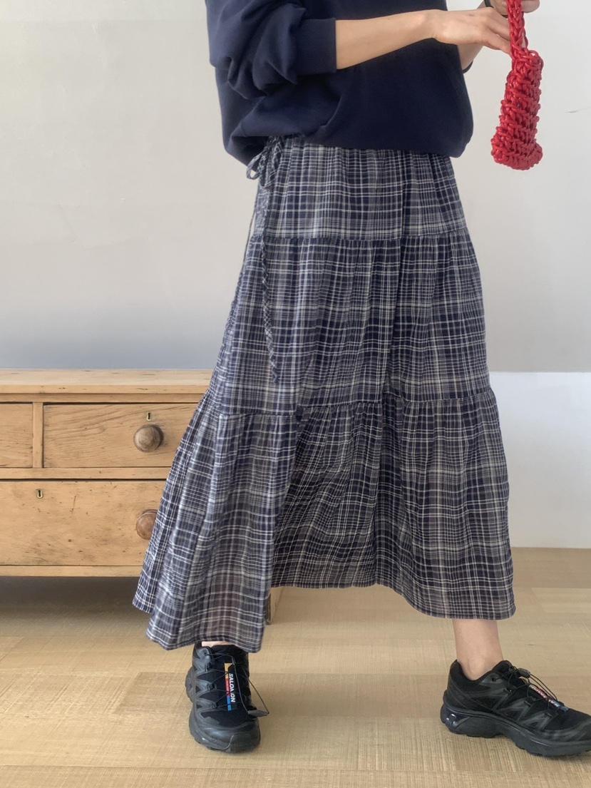 WOOD韓國直郵實拍女士新款休閑熱賣人氣26春夏推薦時尚長裙WOOD長裙