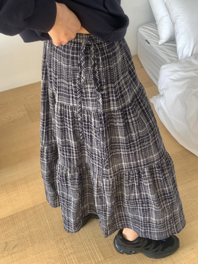 WOOD韓國直郵實拍女士新款休閑熱賣人氣26春夏推薦時尚長裙WOOD長裙