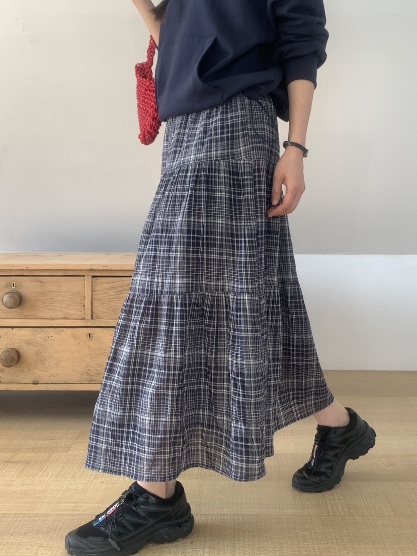 WOOD韓國直郵實拍女士新款休閑熱賣人氣26春夏推薦時尚長裙WOOD長裙