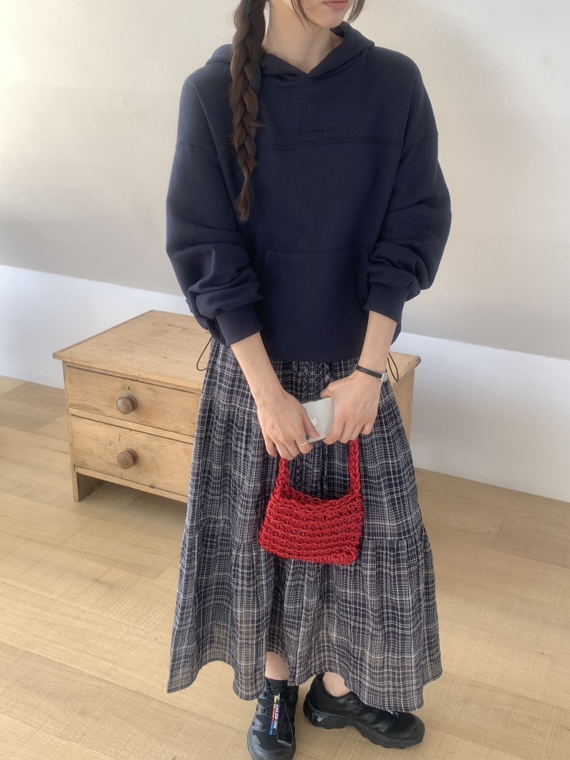 WOOD韓國直郵實拍女士新款休閑熱賣人氣26春夏推薦時尚長裙WOOD長裙