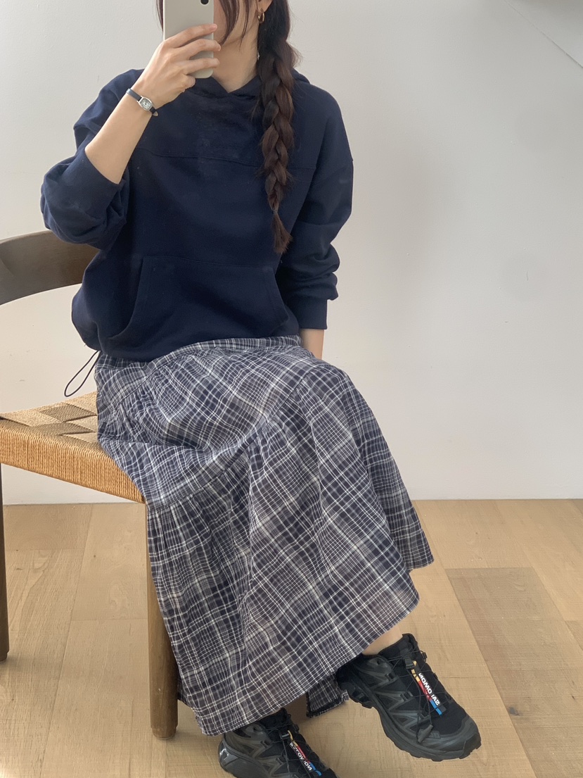 WOOD韓國直郵實拍女士新款休閑熱賣人氣26春夏推薦時尚長裙WOOD長裙