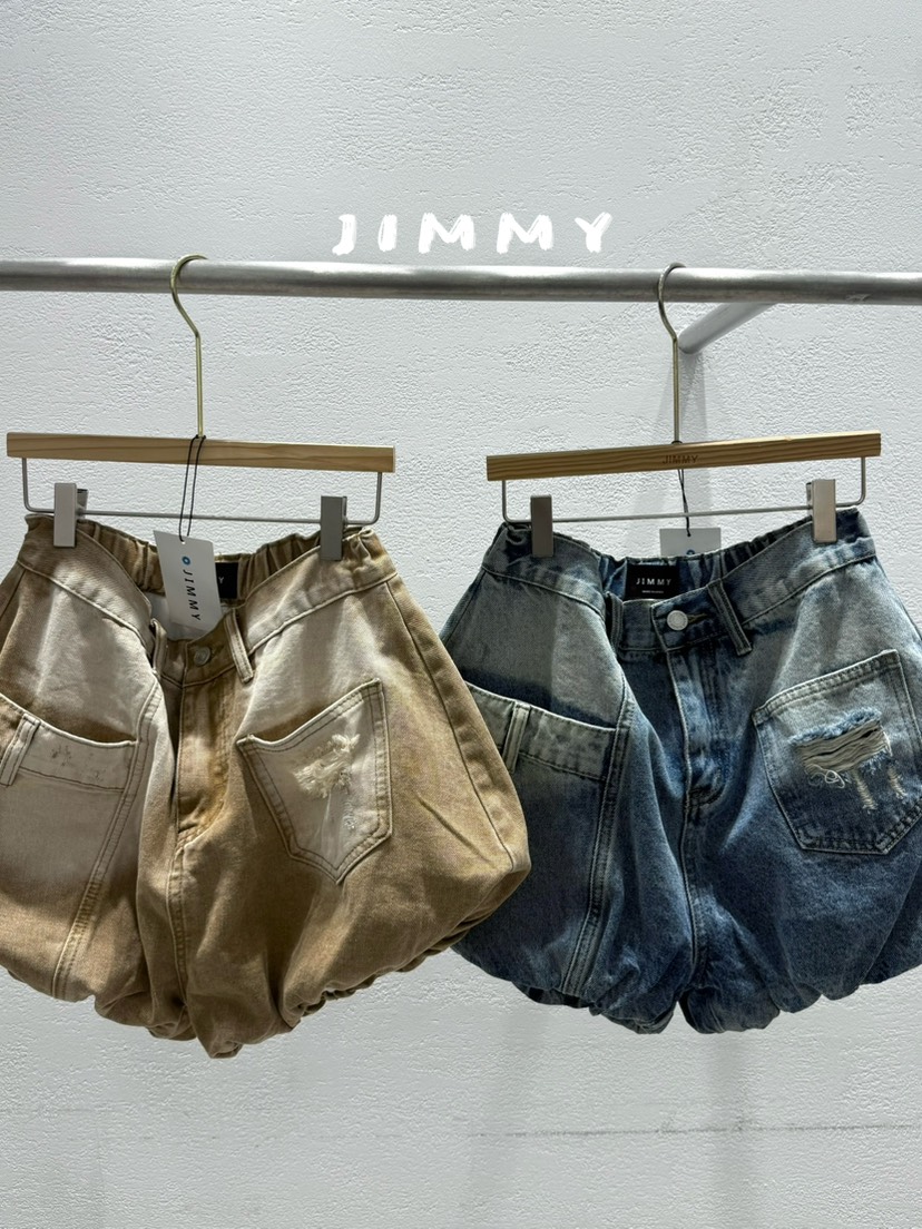 JIMMY韓國東大門代購女士新品時尚推薦人氣職業熱賣休閑短褲JIMMY/REMAKE短褲