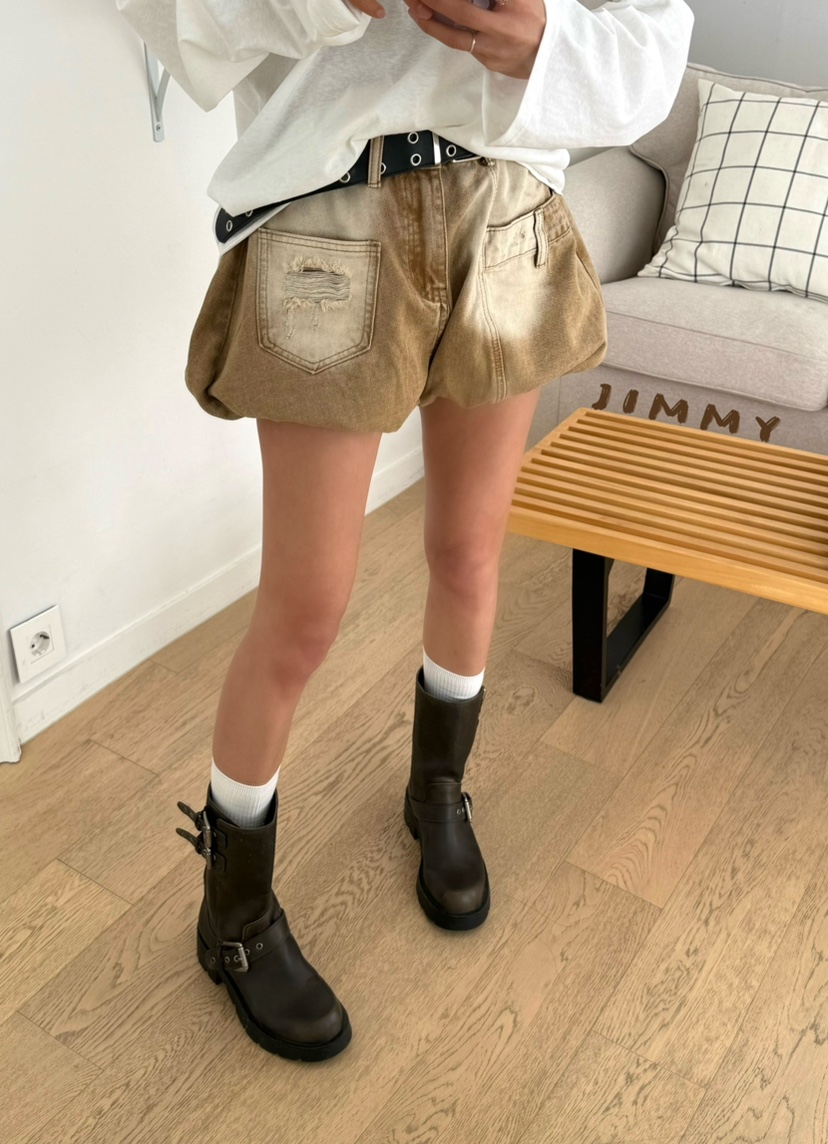 JIMMY韓國東大門代購女士新品時尚推薦人氣職業熱賣休閑短褲JIMMY/REMAKE短褲