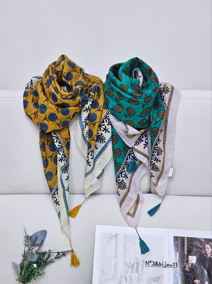 N3韓國直郵實拍女士新款職業推薦人氣時尚休閑圍巾披肩流蘇N3圍巾/披肩