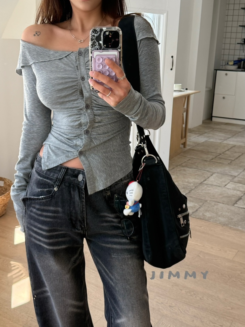 JIMMY韓國東大門直郵女士新款人氣推薦熱賣職業牛仔褲破洞JIMMY/REMAKE牛仔褲