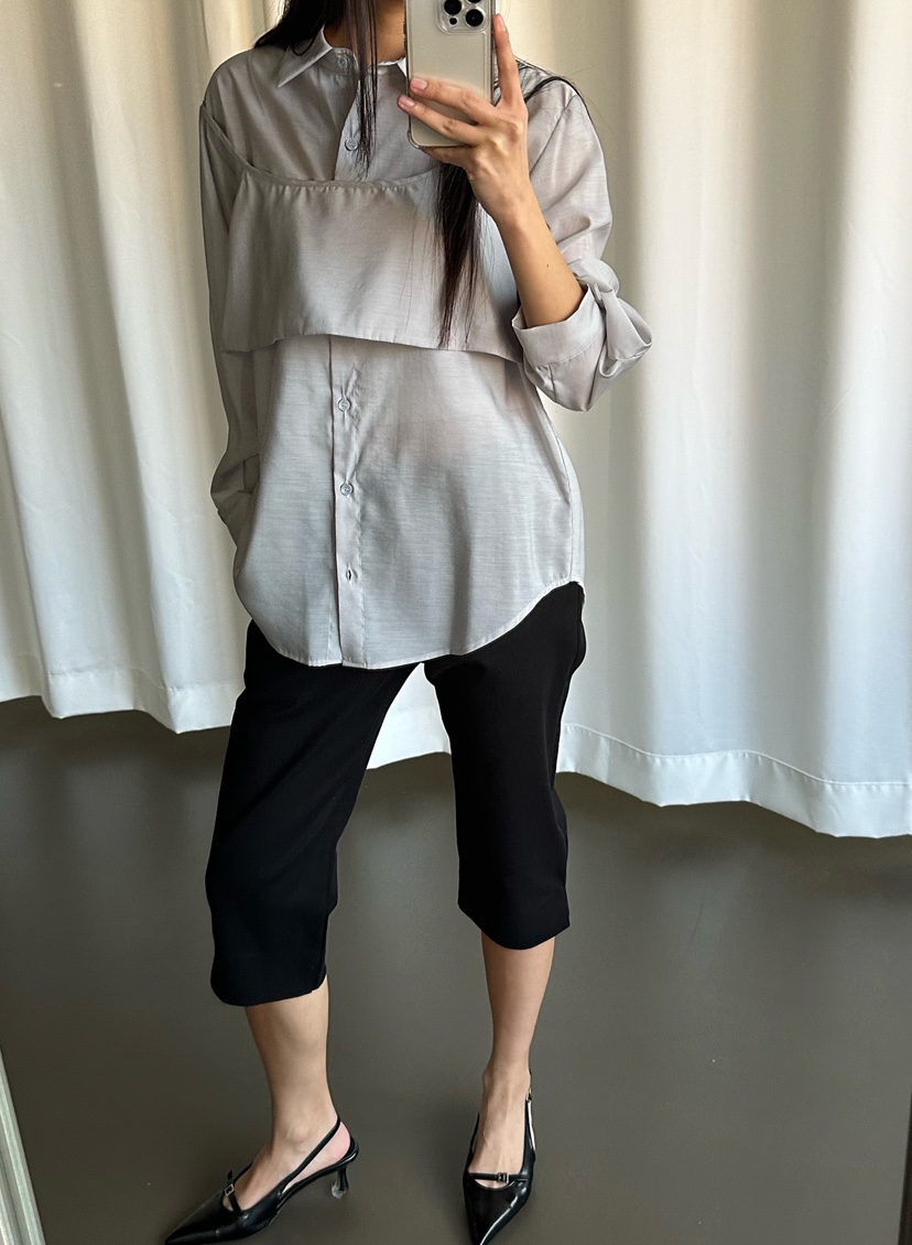 LE VASE韓國東大門代購女士新款26春夏職業推薦襯衫蕾絲衫LE VASE襯衫/蕾絲衫