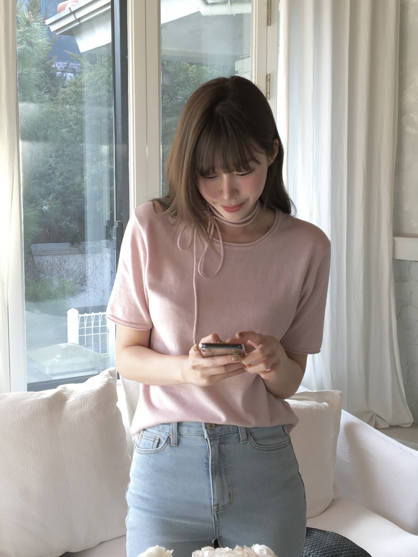 LEGACY韓國東大門直郵女裝新品職業人氣休閑T恤含腰繩系帶LEGACYT恤