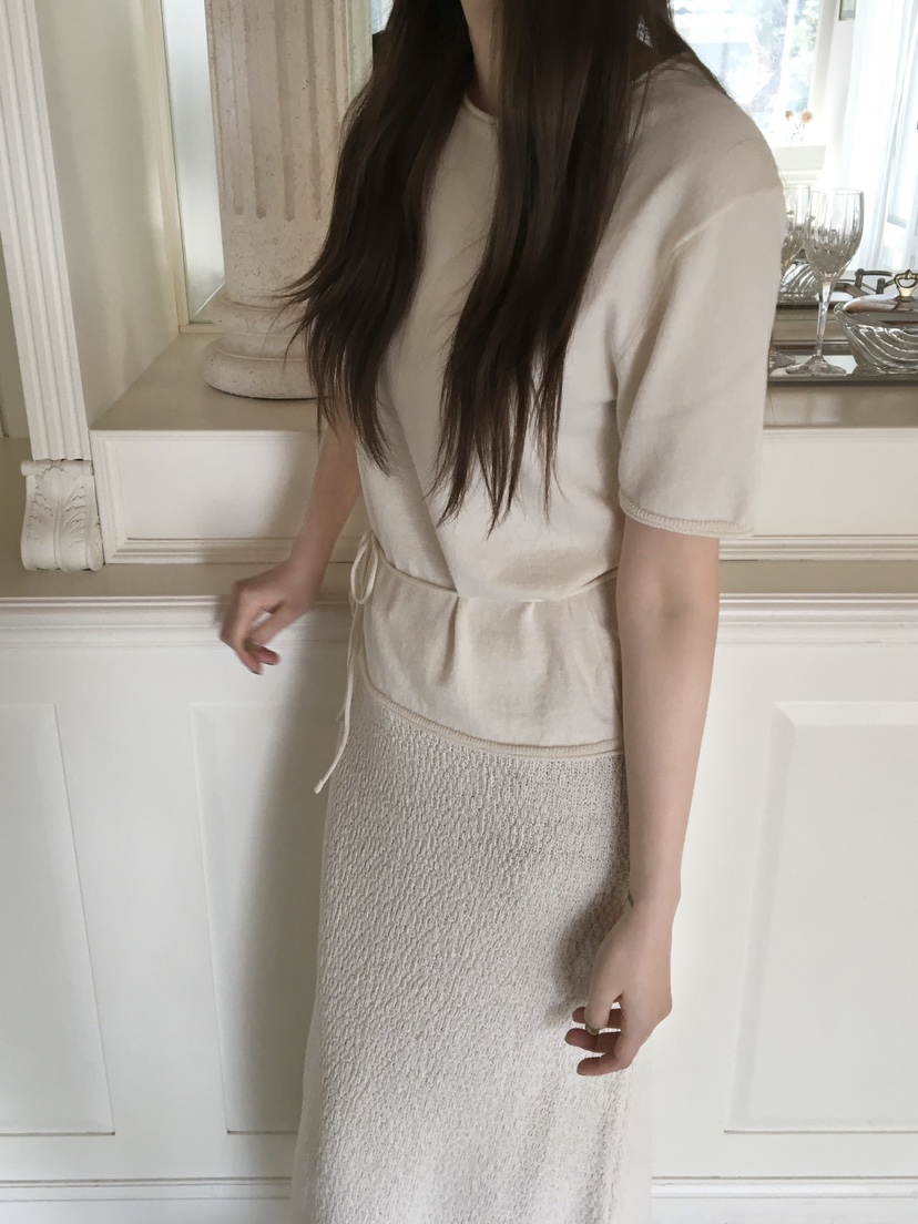 LEGACY韓國東大門直郵女裝新品職業人氣休閑T恤含腰繩系帶LEGACYT恤