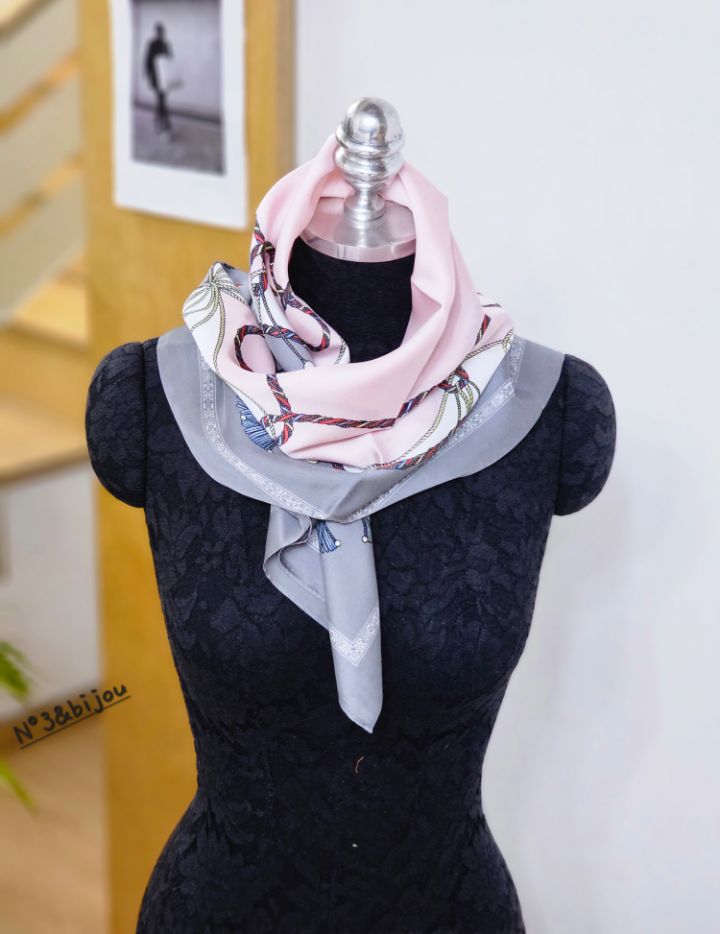 N3韓國代購女裝新款時尚人氣26春夏職業推薦休閑圍巾披肩N3圍巾/披肩