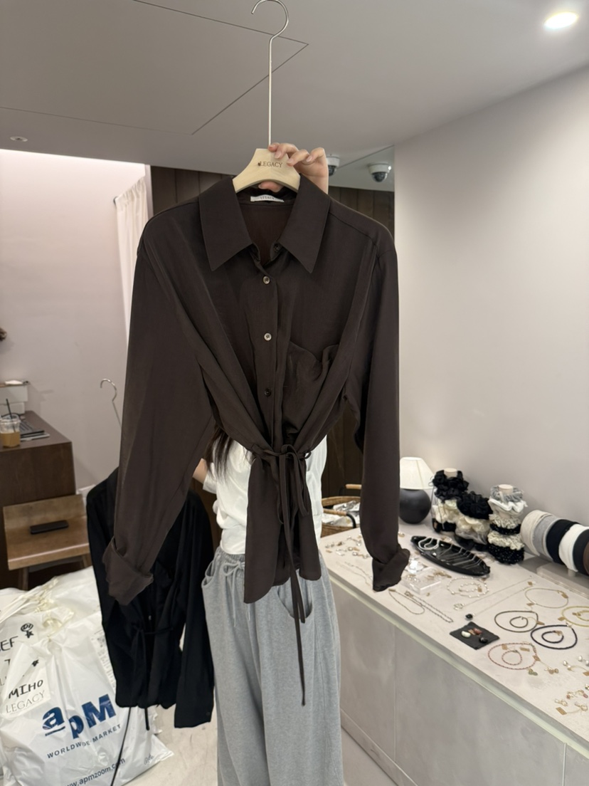 LEGACY韓國東大門代購女士新品人氣時尚推薦休閑襯衫蕾絲衫LEGACY襯衫/蕾絲衫圖色1