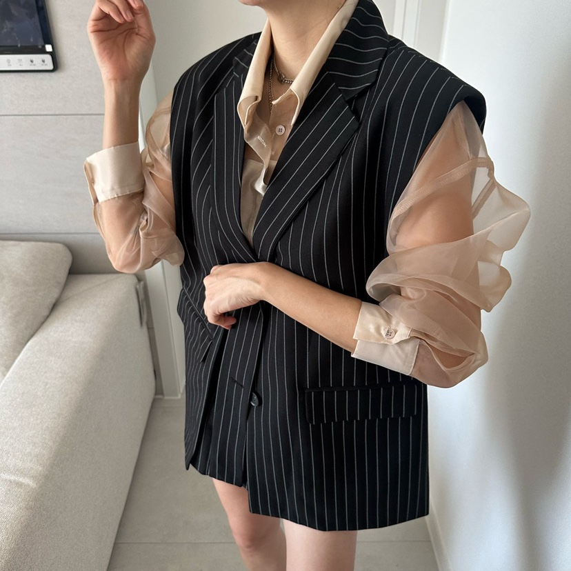 SOUIT韓國直郵女裝新品推薦人氣職業熱賣時尚26春夏休閑馬甲SOUIT by mabel-L馬甲