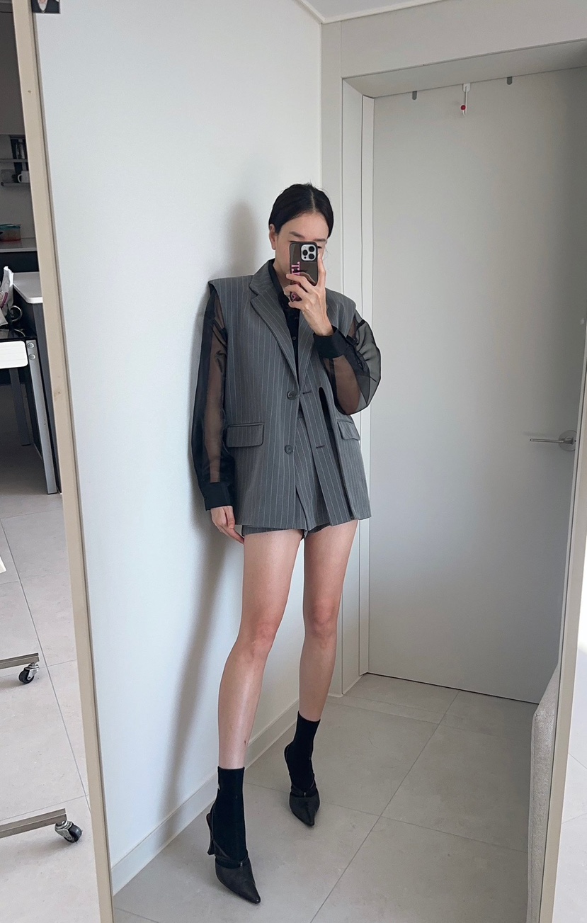 SOUIT韓國直郵女裝新品推薦人氣職業熱賣時尚26春夏休閑馬甲SOUIT by mabel-L馬甲