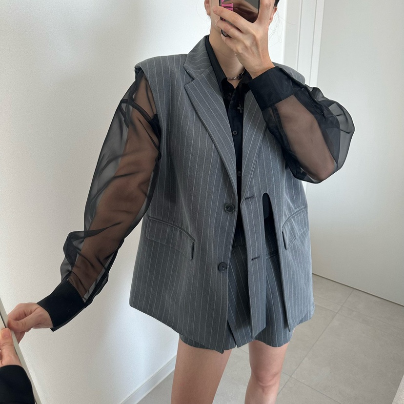 SOUIT韓國直郵女裝新品推薦人氣職業熱賣時尚26春夏休閑馬甲SOUIT by mabel-L馬甲