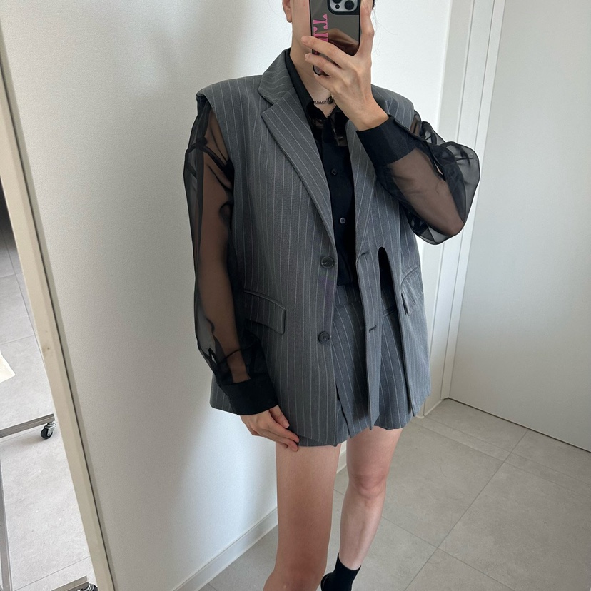 SOUIT韓國直郵女裝新品推薦人氣職業熱賣時尚26春夏休閑馬甲SOUIT by mabel-L馬甲