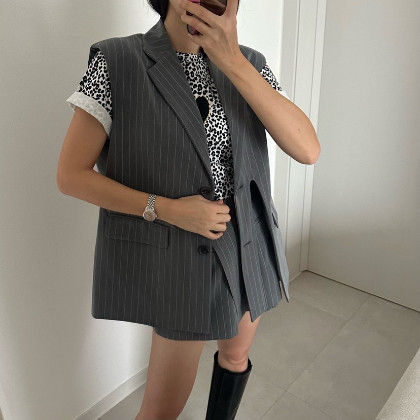 SOUIT韓國直郵女裝新品推薦人氣職業熱賣時尚26春夏休閑馬甲SOUIT by mabel-L馬甲