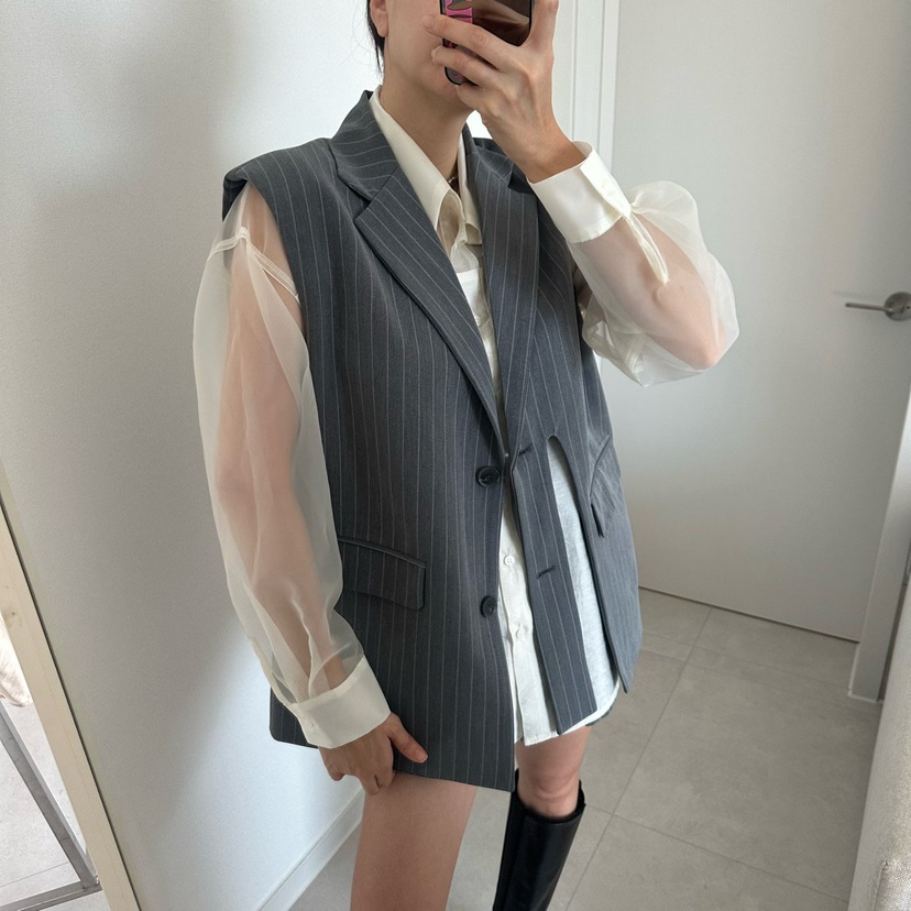 SOUIT韓國直郵女裝新品推薦人氣職業熱賣時尚26春夏休閑馬甲SOUIT by mabel-L馬甲