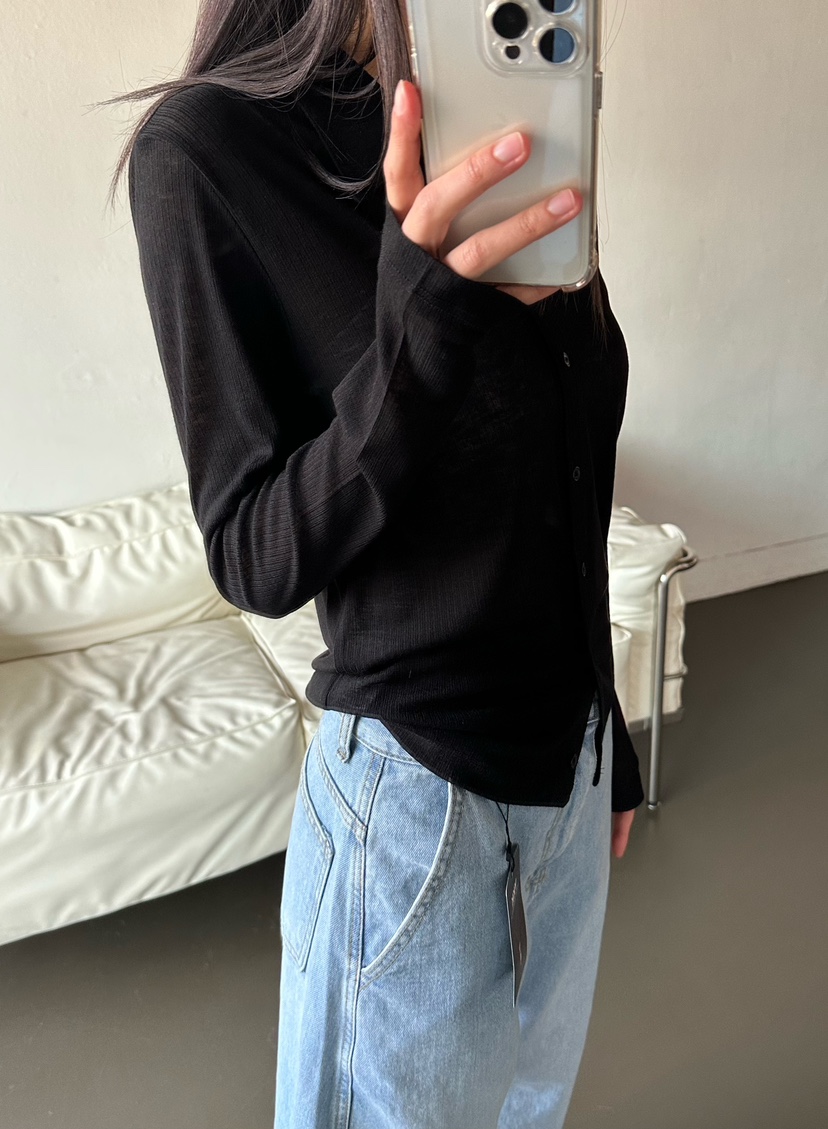 LE VASE韓國東大門直郵女士新品推薦休閑職業時尚長袖T恤LE VASE長袖T恤