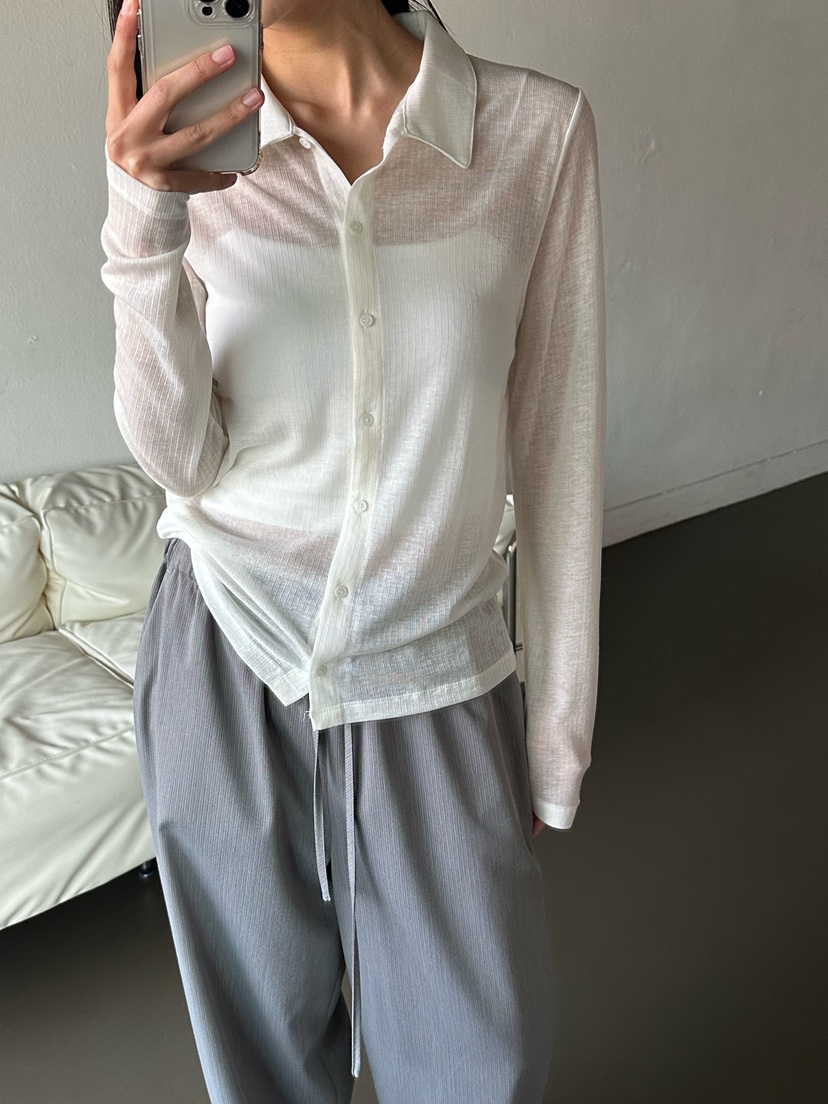 LE VASE韓國東大門直郵女士新品推薦休閑職業時尚長袖T恤LE VASE長袖T恤圖色2