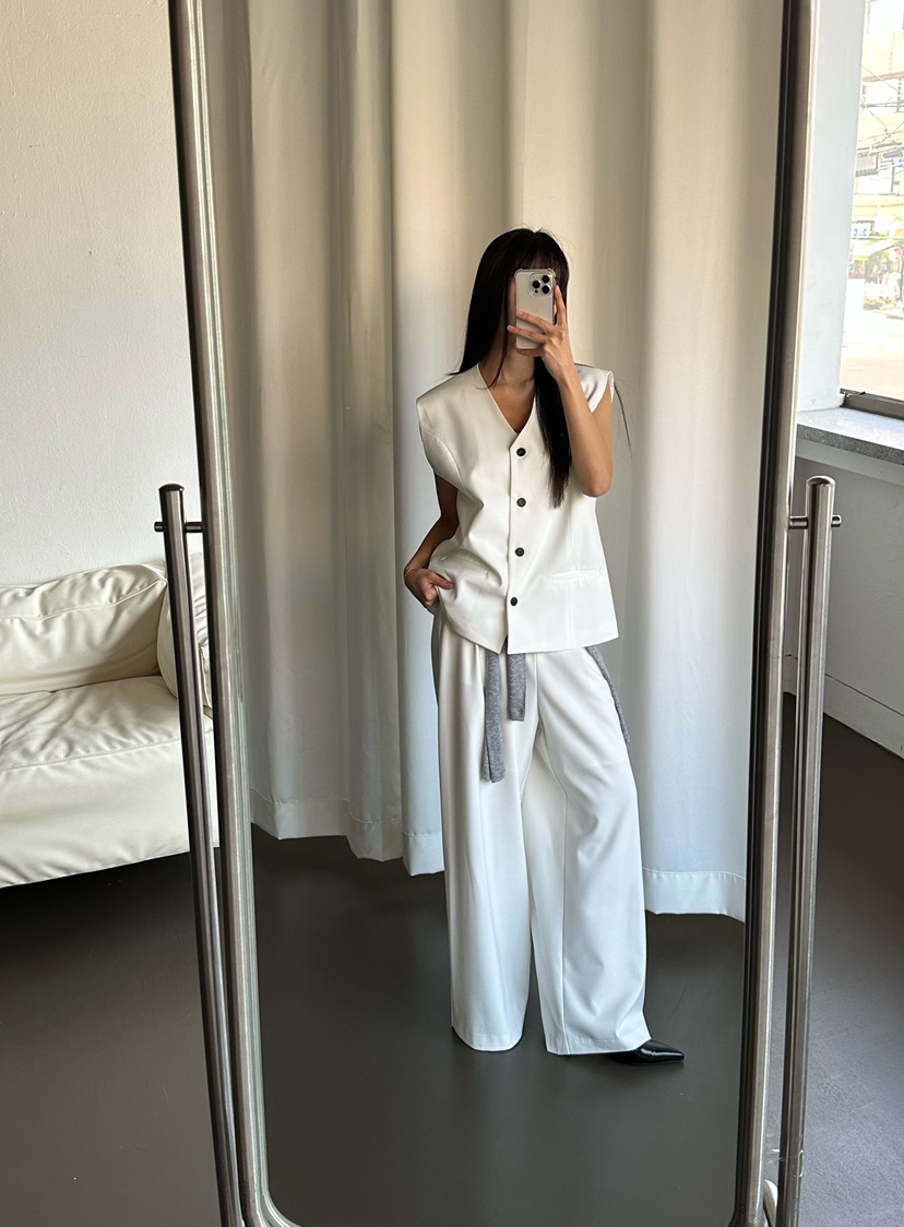 LE VASE韓國代購女裝新款職業時尚人氣26春夏熱賣休閑褲LE VASE休閑褲