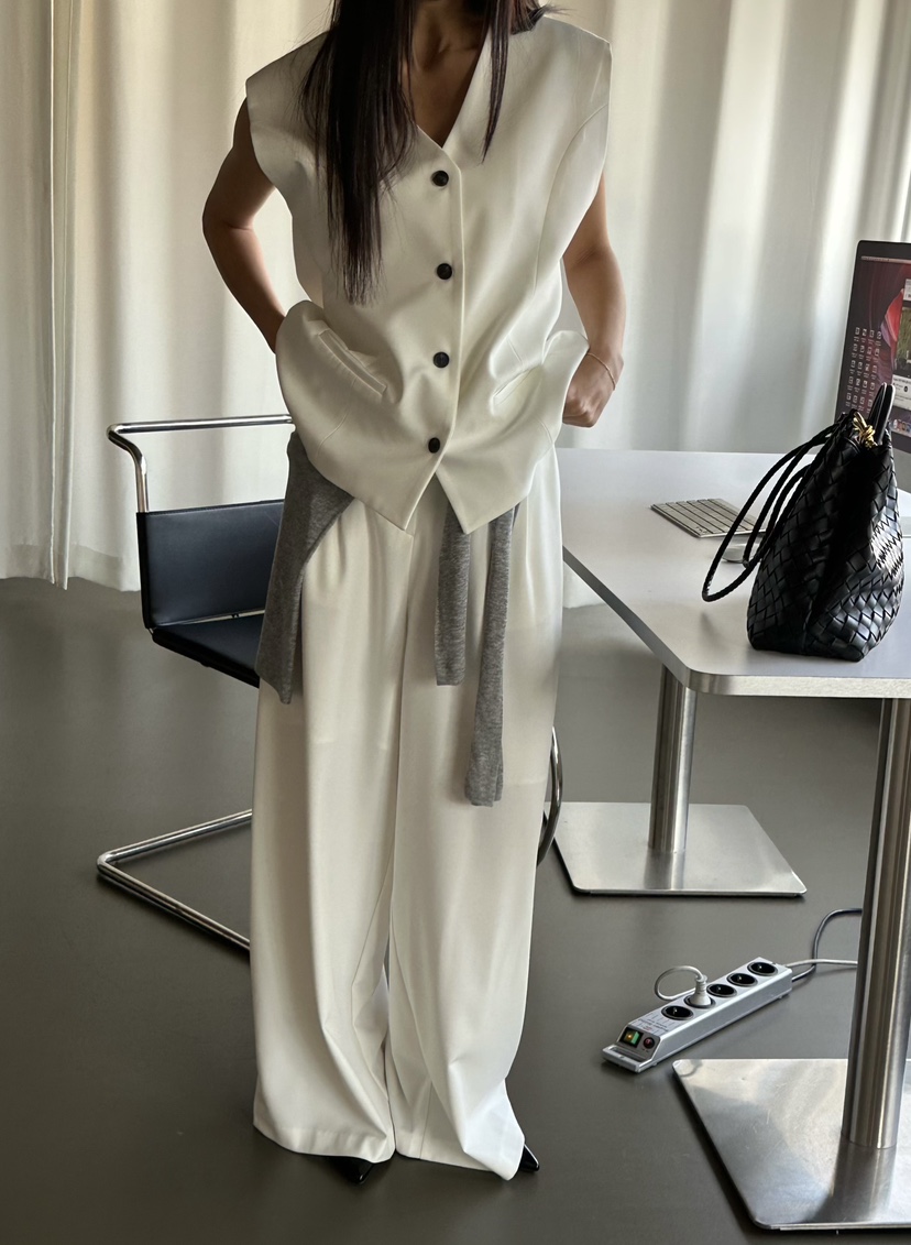 LE VASE韓國代購女裝新款職業時尚人氣26春夏熱賣休閑褲LE VASE休閑褲