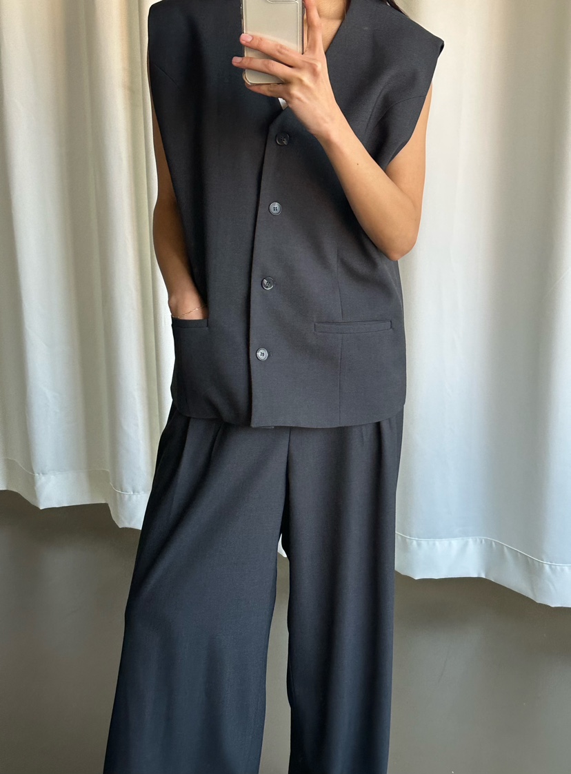 LE VASE韓國代購女裝新款職業時尚人氣26春夏熱賣休閑褲LE VASE休閑褲