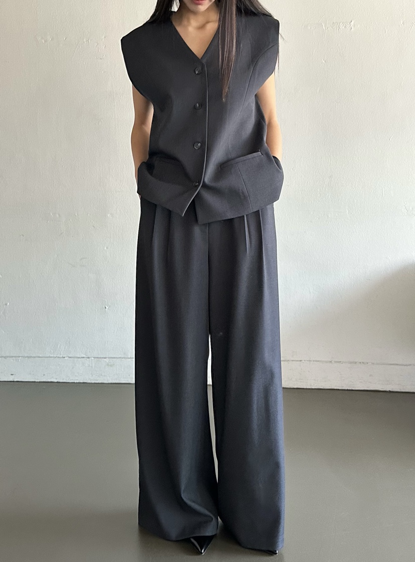 LE VASE韓國代購女裝新款職業時尚人氣26春夏熱賣休閑褲LE VASE休閑褲