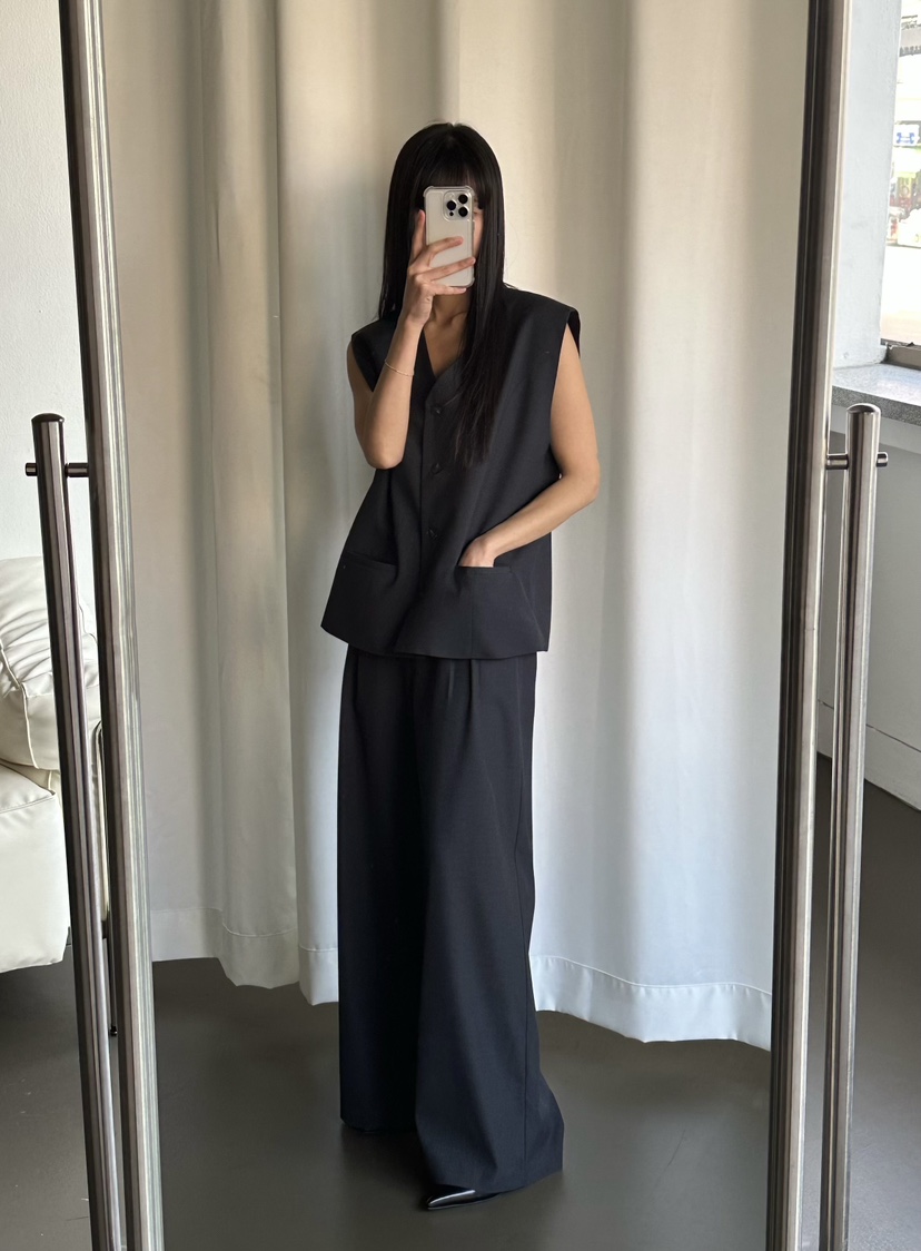 LE VASE韓國代購女裝新款職業時尚人氣26春夏熱賣休閑褲LE VASE休閑褲