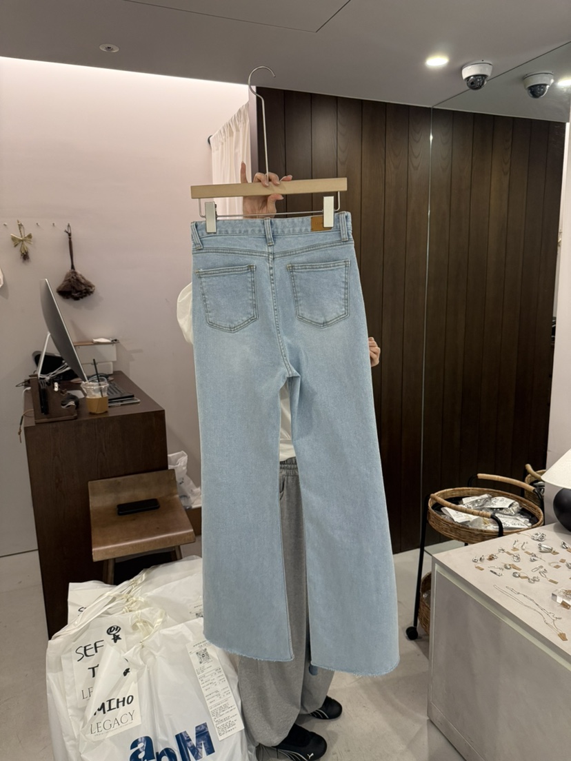 LEGACY韓國代購女士新品時尚休閑推薦熱賣職業牛仔褲喇叭LEGACY牛仔褲