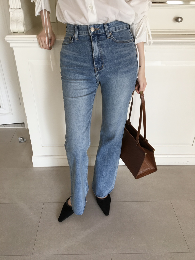 LEGACY韓國代購女士新品時尚休閑推薦熱賣職業牛仔褲喇叭LEGACY牛仔褲