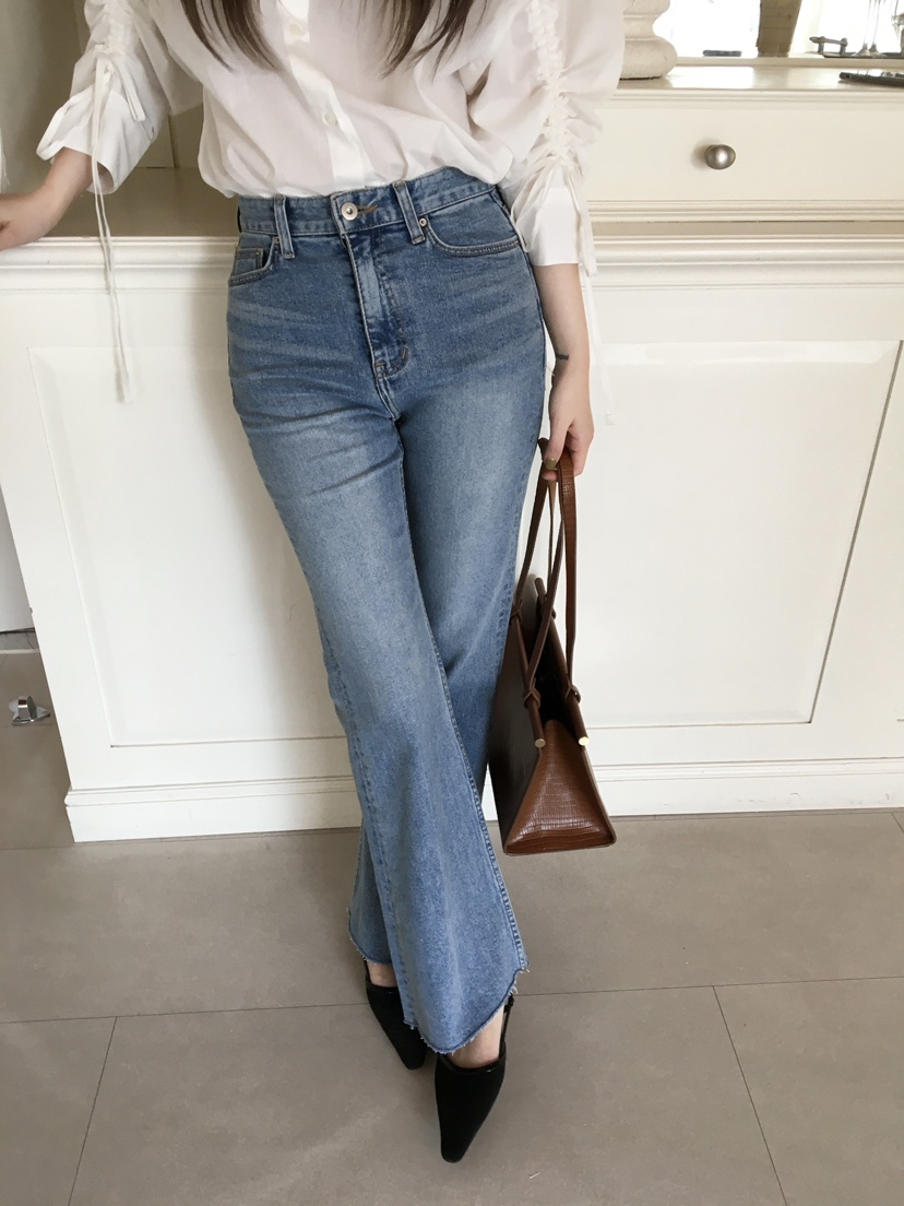 LEGACY韓國代購女士新品時尚休閑推薦熱賣職業牛仔褲喇叭LEGACY牛仔褲