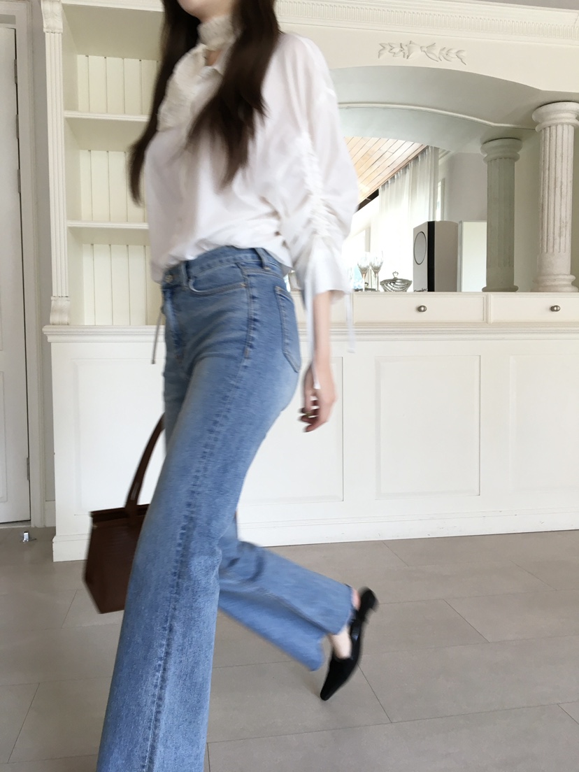 LEGACY韓國代購女士新品時尚休閑推薦熱賣職業牛仔褲喇叭LEGACY牛仔褲