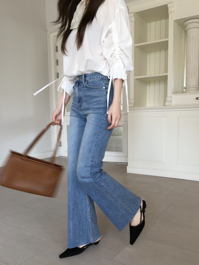 LEGACY韓國代購女士新品時尚休閑推薦熱賣職業牛仔褲喇叭LEGACY牛仔褲