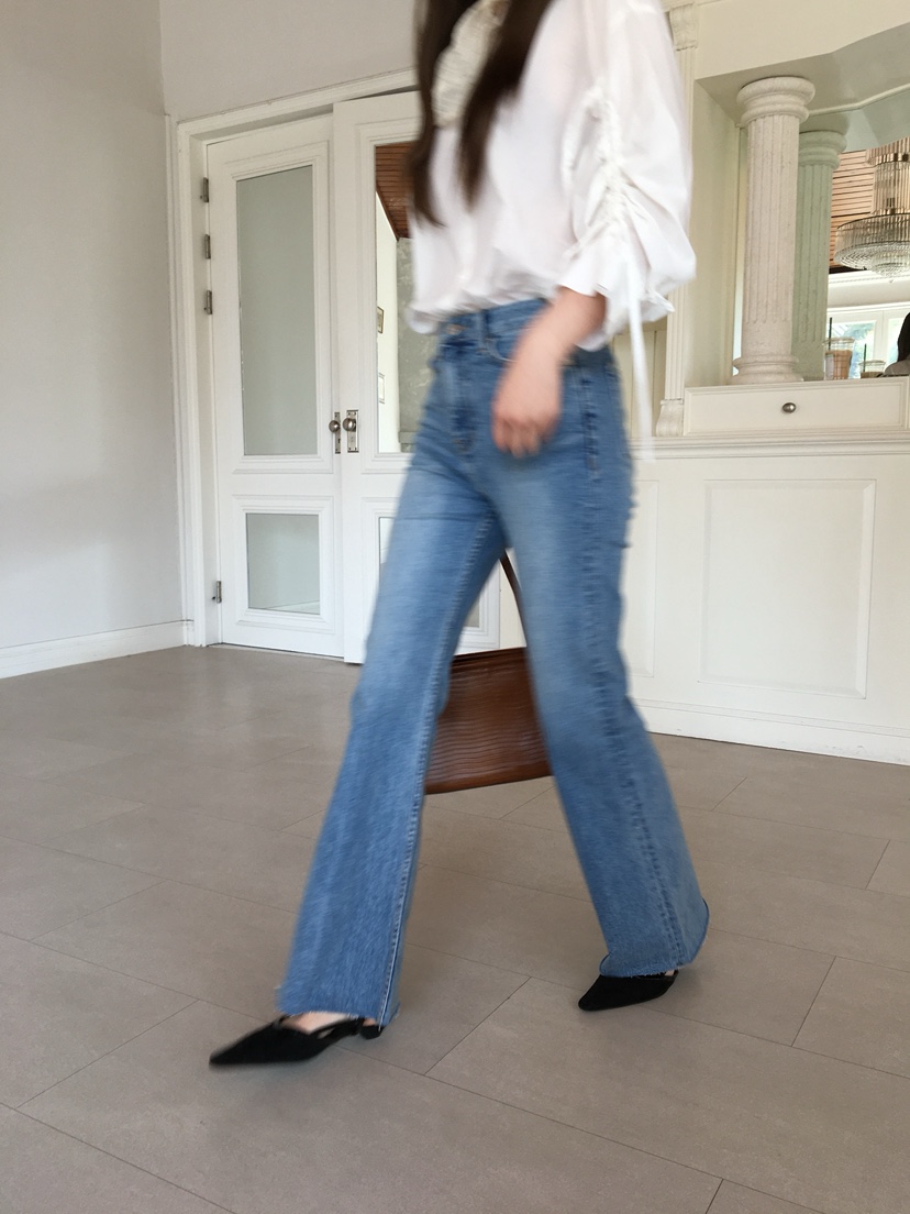 LEGACY韓國代購女士新品時尚休閑推薦熱賣職業牛仔褲喇叭LEGACY牛仔褲