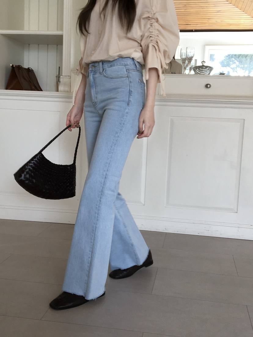 LEGACY韓國代購女士新品時尚休閑推薦熱賣職業牛仔褲喇叭LEGACY牛仔褲