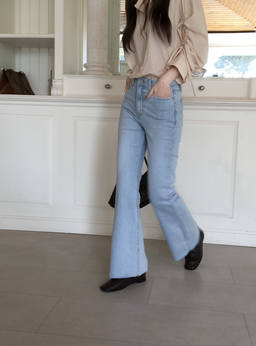 LEGACY韓國代購女士新品時尚休閑推薦熱賣職業牛仔褲喇叭LEGACY牛仔褲