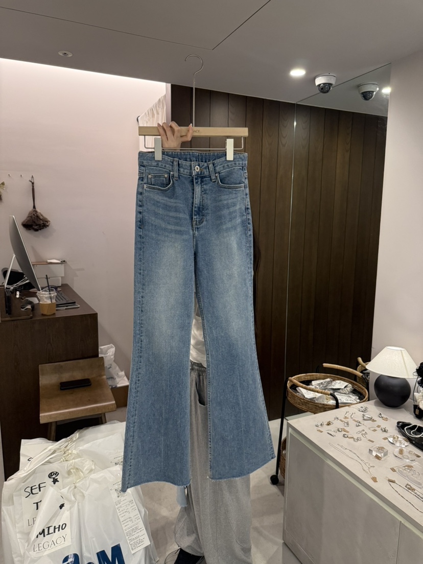 LEGACY韓國代購女士新品時尚休閑推薦熱賣職業牛仔褲喇叭LEGACY牛仔褲圖色2