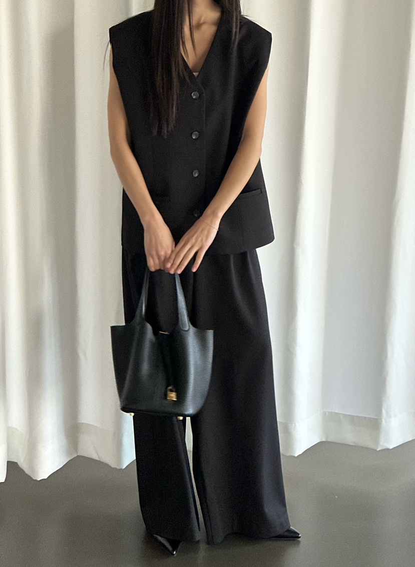 LE VASE韓國代購女裝新款推薦26春夏職業熱賣休閑人氣馬甲LE VASE馬甲