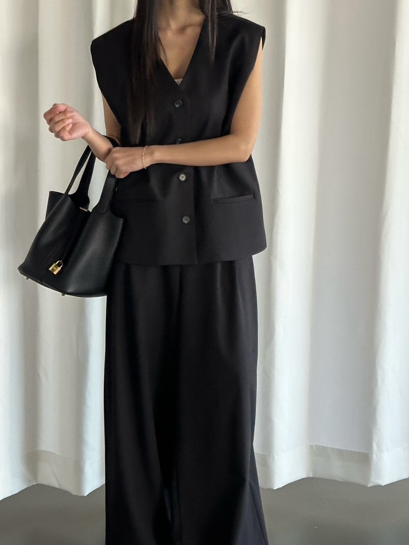 LE VASE韓國代購女裝新款推薦26春夏職業熱賣休閑人氣馬甲LE VASE馬甲