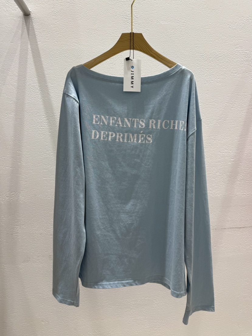 JIMMY韓國直郵女士新品熱賣休閑人氣職業26春夏推薦長袖T恤JIMMY/REMAKE長袖T恤圖色3