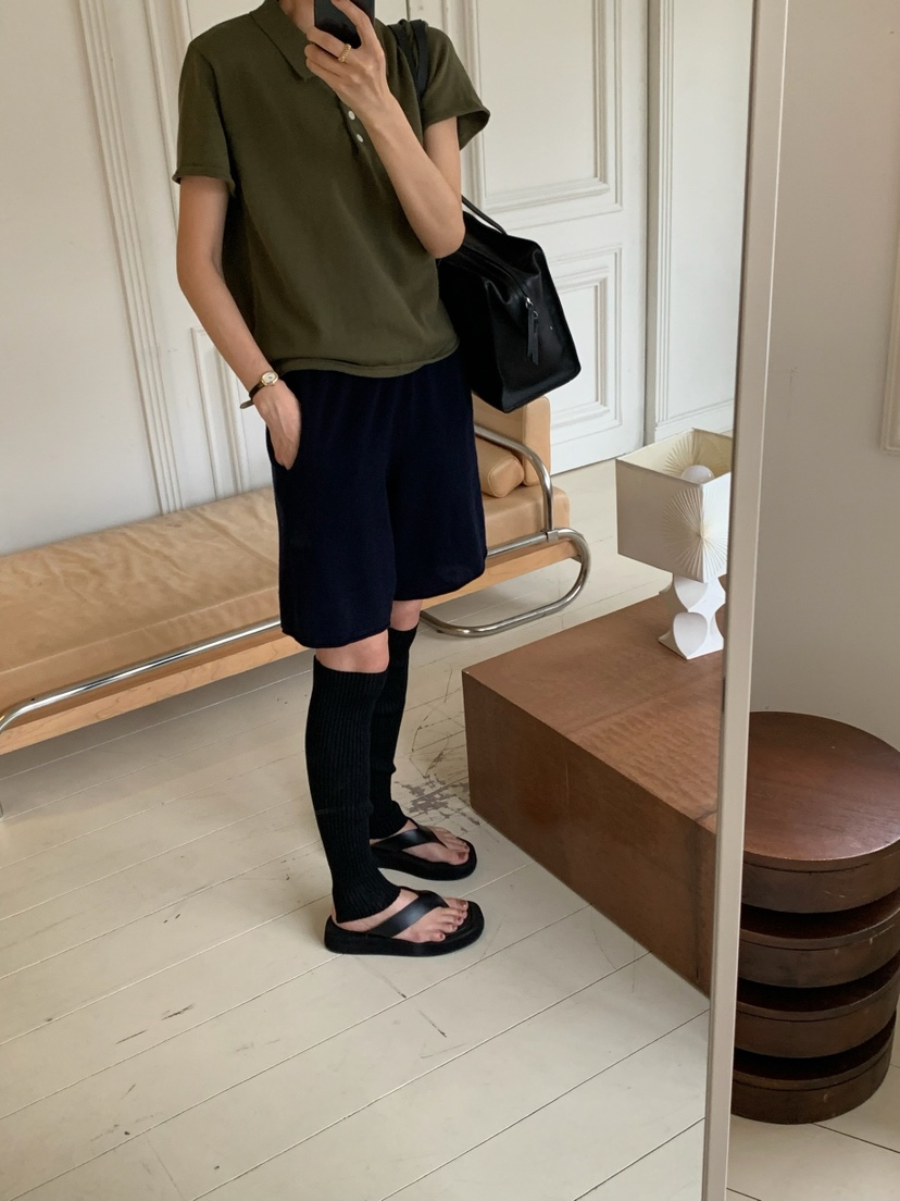 A Flan韓國直郵實拍女裝新款時尚熱賣人氣推薦職業T恤棉質AFN/FLAN EDITIONT恤