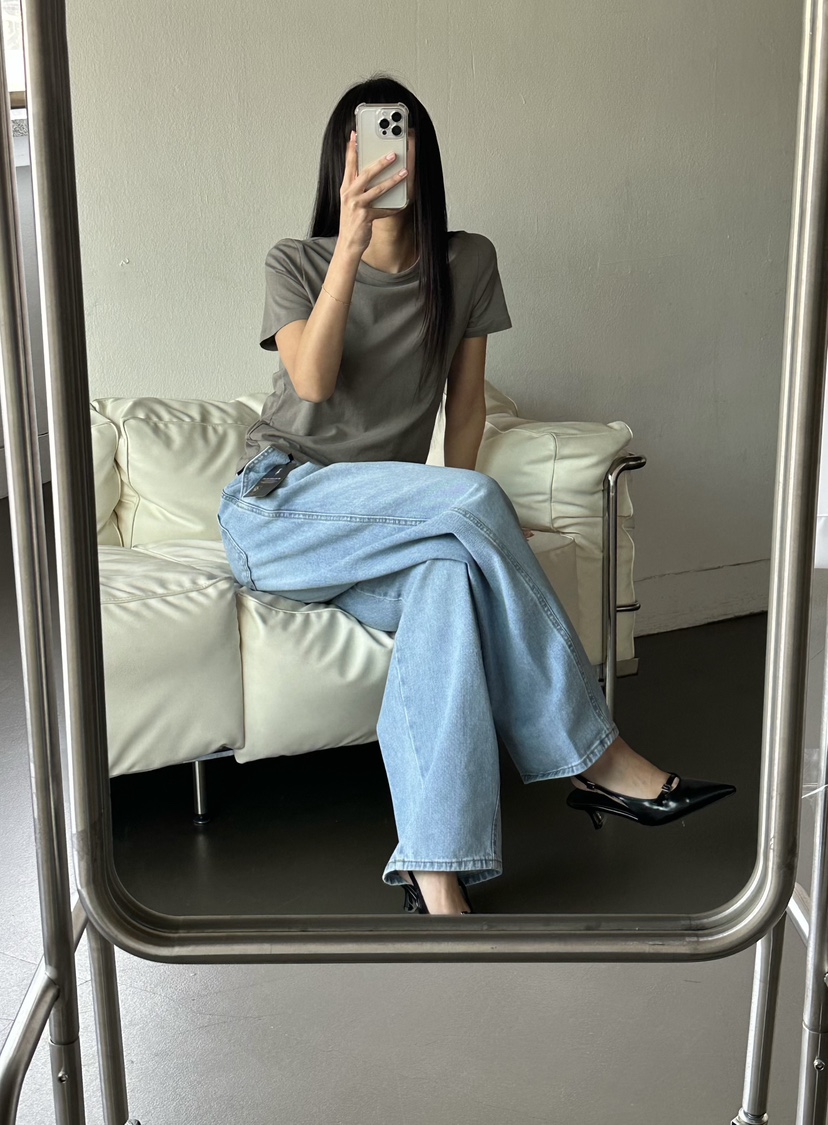 LE VASE韓國直郵實拍女士新品職業熱賣人氣推薦26春夏T恤LE VASET恤