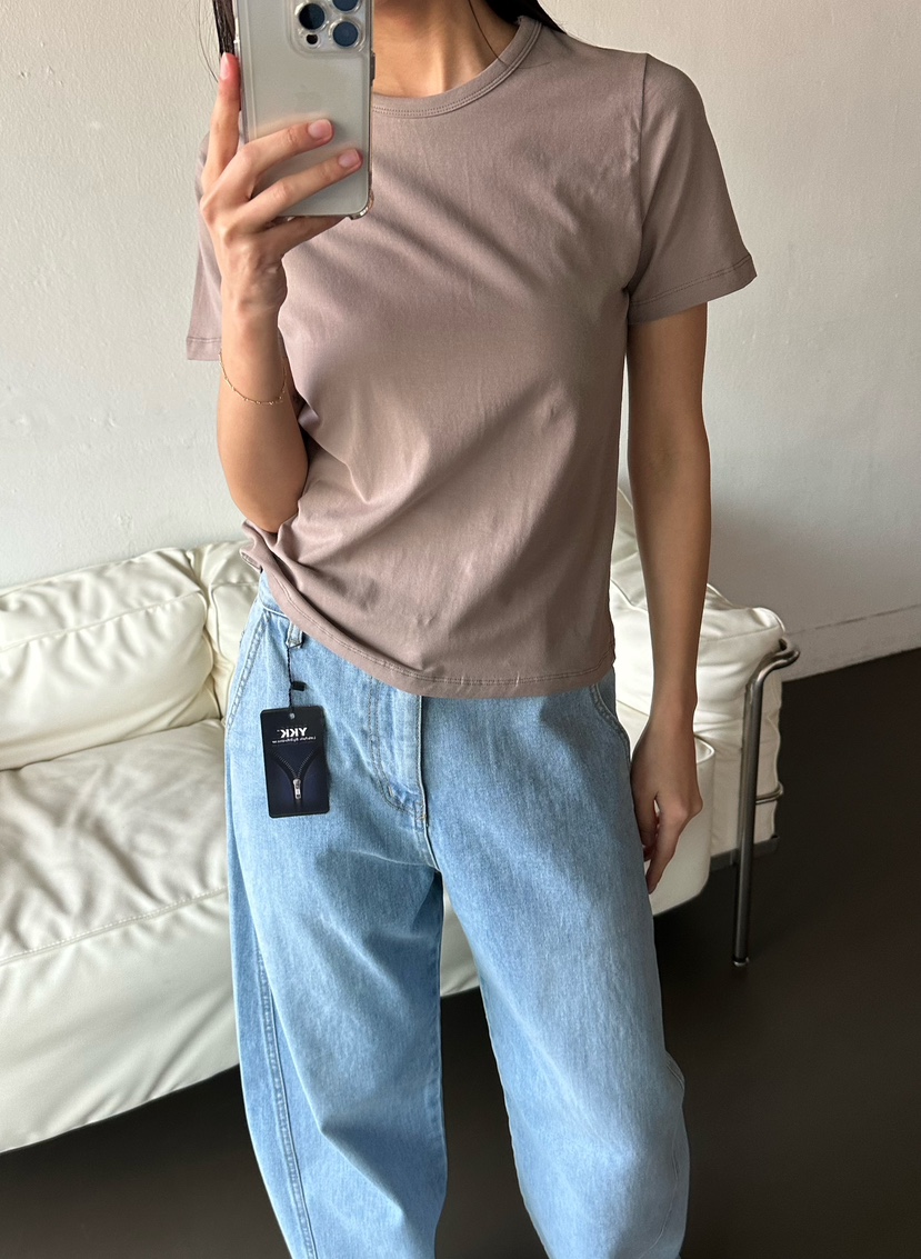 LE VASE韓國直郵實拍女士新品職業熱賣人氣推薦26春夏T恤LE VASET恤圖色2