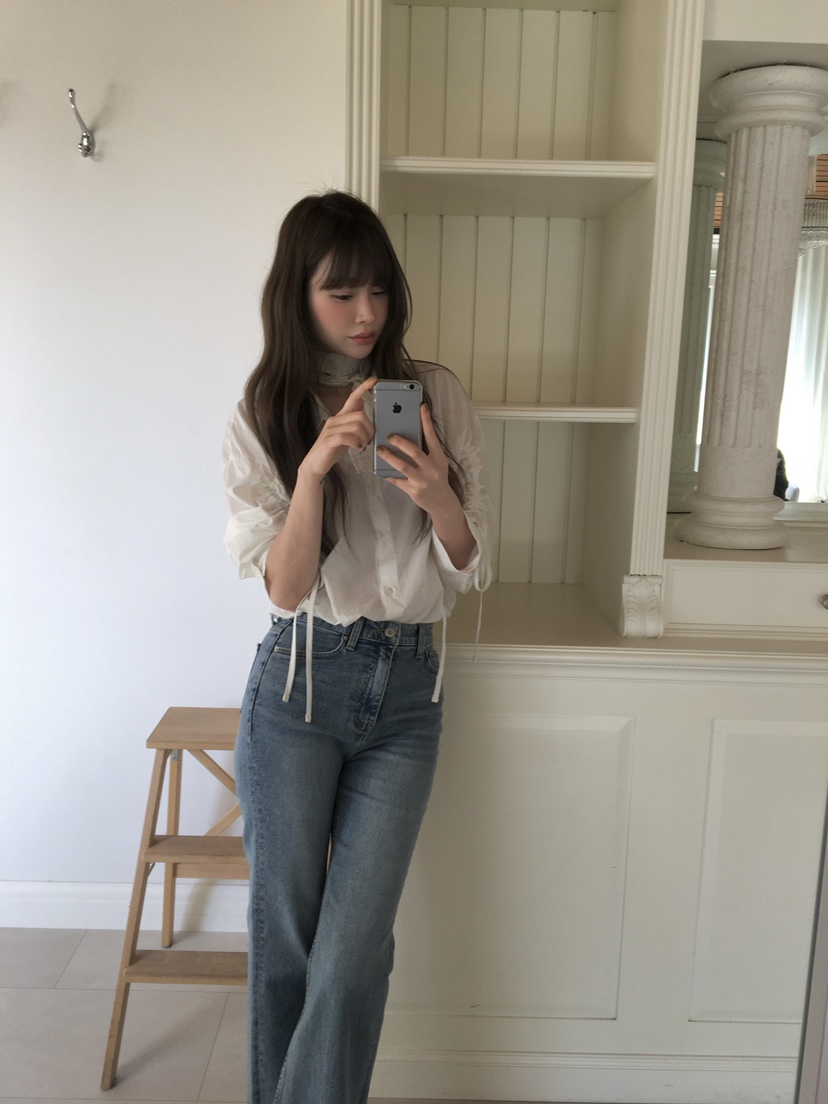 LEGACY韓國代購女裝新品職業熱賣真品休閑襯衫蕾絲衫褶皺LEGACY襯衫/蕾絲衫