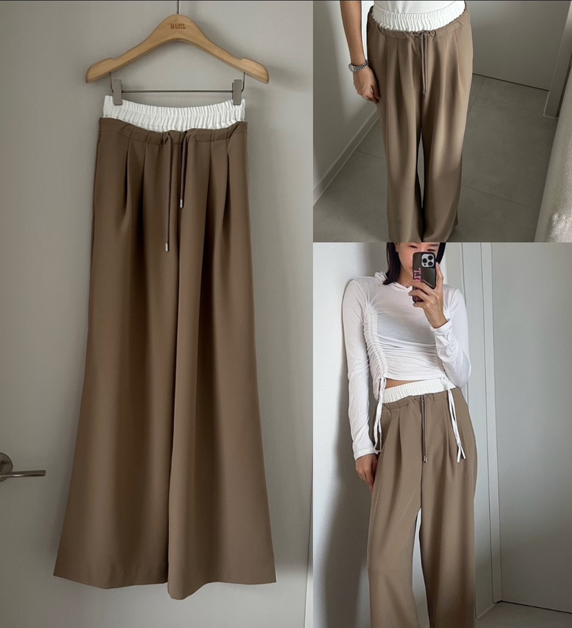 SOUIT韓國東大門代購女士新品時尚人氣休閑熱賣推薦休閑褲SOUIT by mabel-L休閑褲