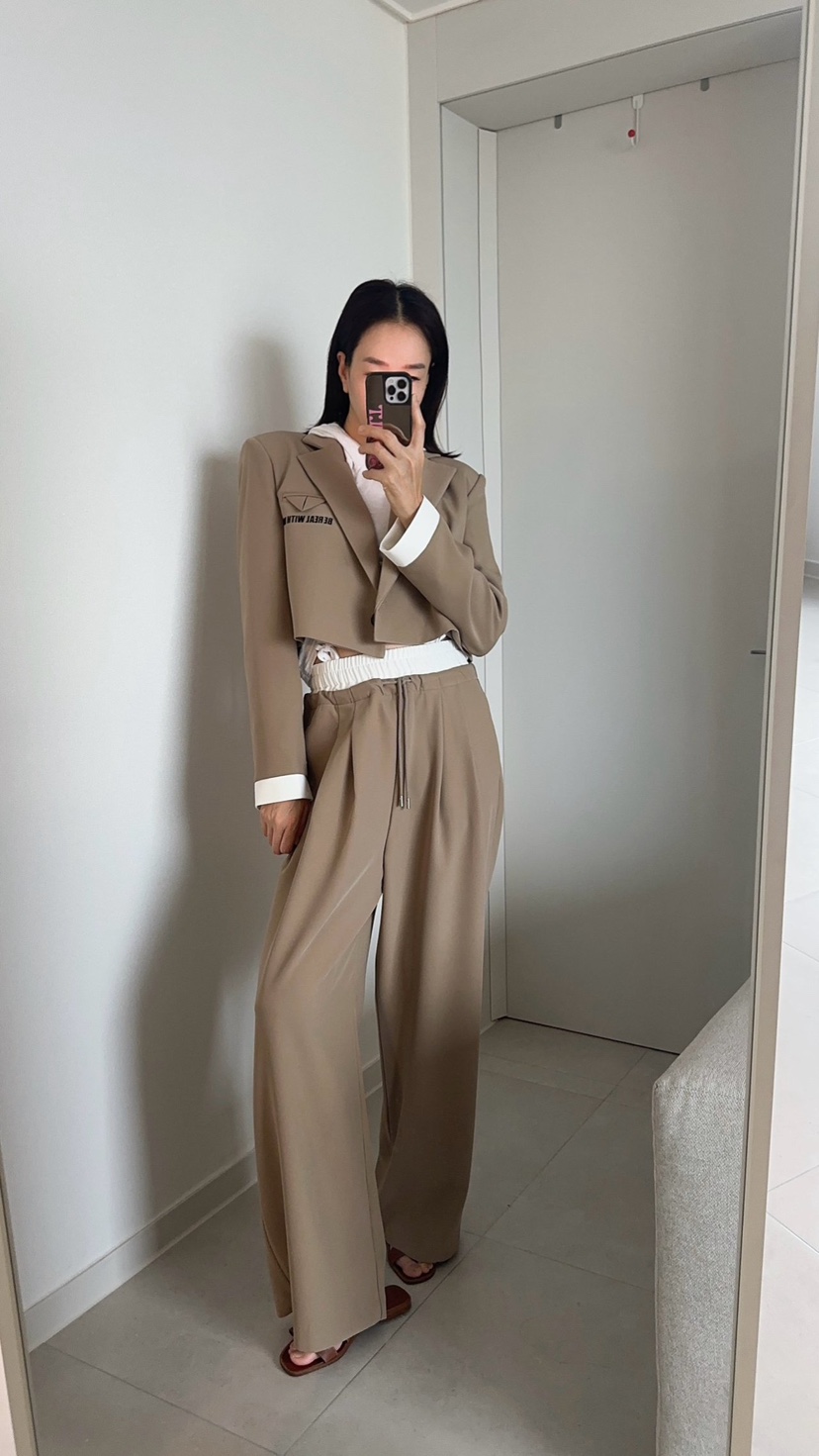 SOUIT韓國東大門代購女士新品時尚人氣休閑熱賣推薦休閑褲SOUIT by mabel-L休閑褲