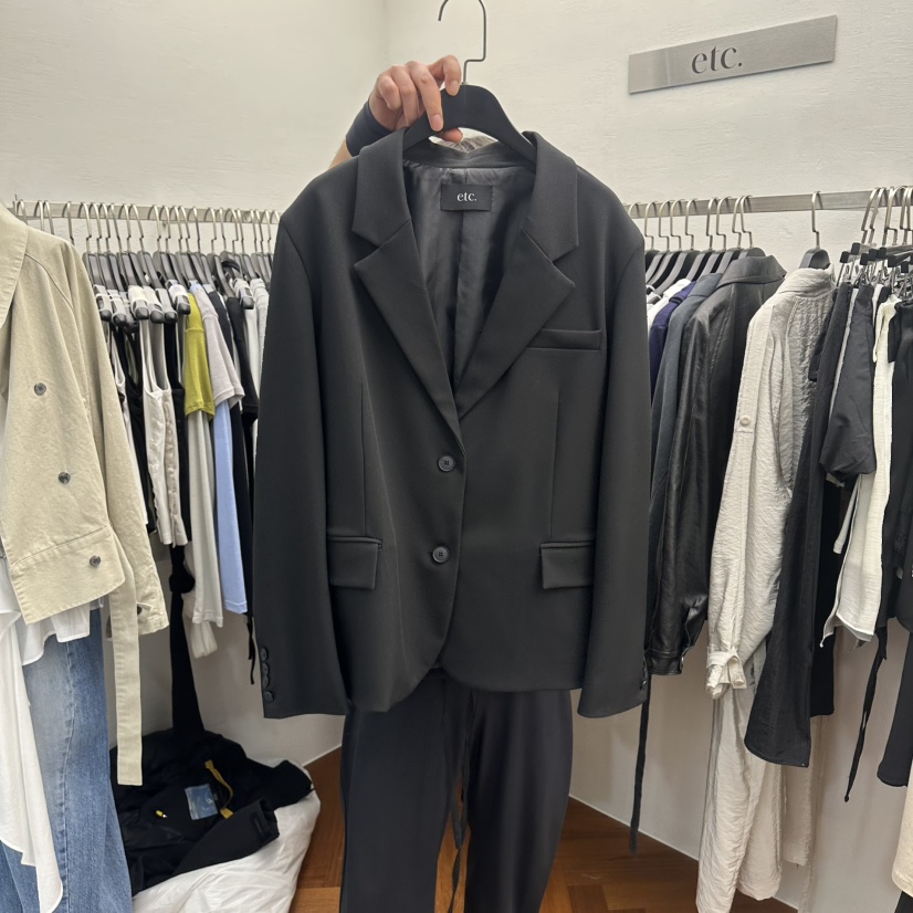 MOANA/ETC韓國東大門代購女裝新款人氣26春夏時尚夾克系帶MOANA/ETC夾克圖色2