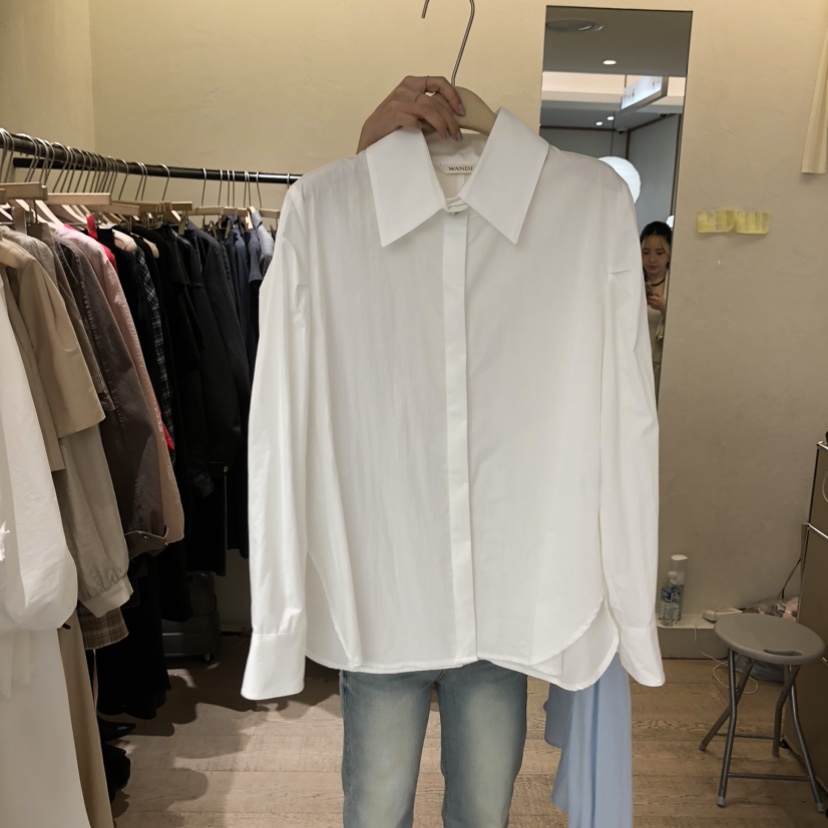 W AND J韓國代購女裝新品推薦人氣熱賣時尚26春夏襯衫蕾絲衫W AND J襯衫/蕾絲衫圖色1